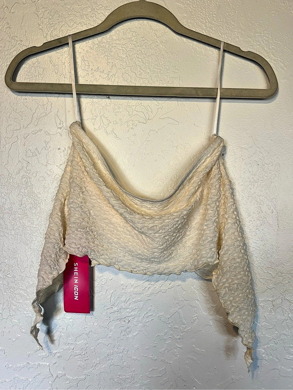SHEIN Lace Cami in Cream Size Large NWT